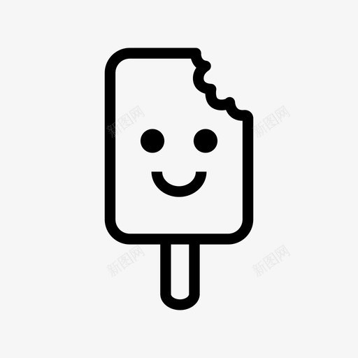 快乐冰淇淋表情符号情感图标svg_新图网 https://ixintu.com 冰淇淋 微笑 快乐冰淇淋 情感 表情符号 食物