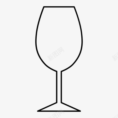 酒杯红酒图标图标