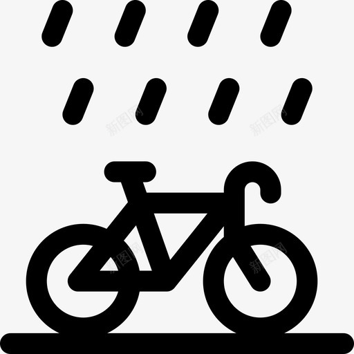 自行车开车爱好图标svg_新图网 https://ixintu.com 下雨 天气 天气景观 开车 旅行 爱好 自行车