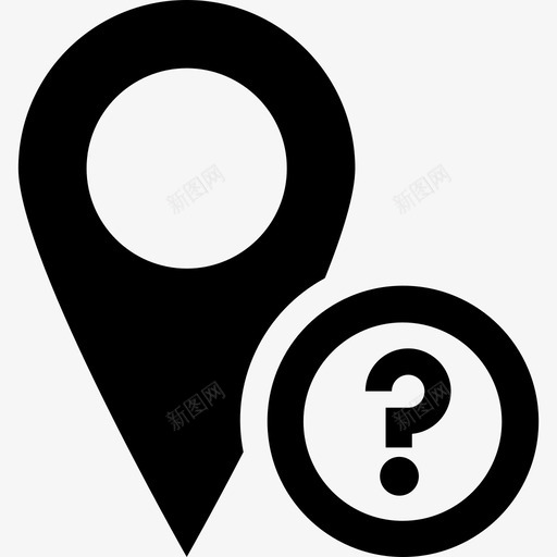 未知地址目的地地图图标svg_新图网 https://ixintu.com pin 位置 地图 未知地址 目的地