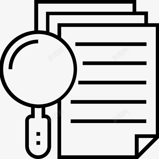 文件搜索文件放大镜图标svg_新图网 https://ixintu.com 1400网页和搜索引擎优化平面线图标 放大镜 文件 文件搜索 表