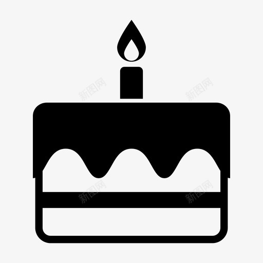生日蛋糕蜡烛巧克力蛋糕图标svg_新图网 https://ixintu.com 巧克力蛋糕 派对 甜点 生日蛋糕 蜡烛