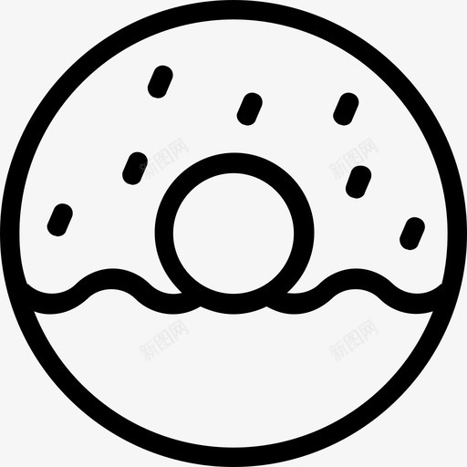 甜甜圈面包房糖果图标svg_新图网 https://ixintu.com 甜甜圈 糖果 面包房 食品 食品线图标
