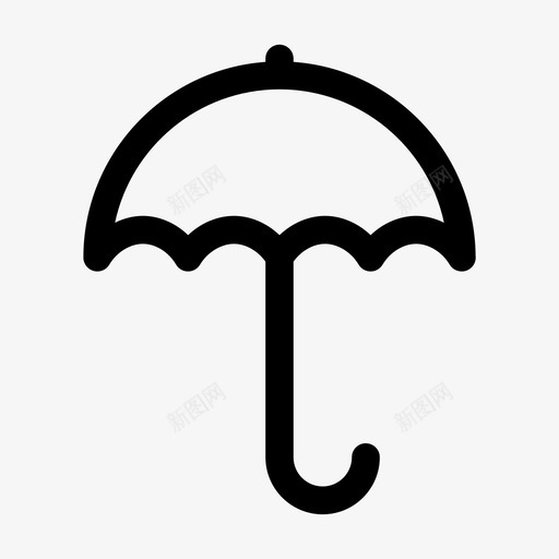 雨伞图标svg_新图网 https://ixintu.com 雨伞
