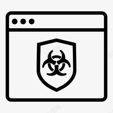 防病毒恶意软件防护图标图标