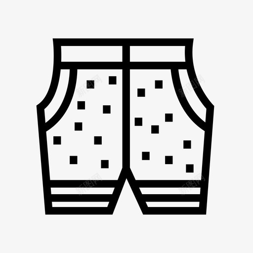 采购产品短裤布料裤子图标svg_新图网 https://ixintu.com 布料 短裤子 衣服配件 裤子 采购产品短裤