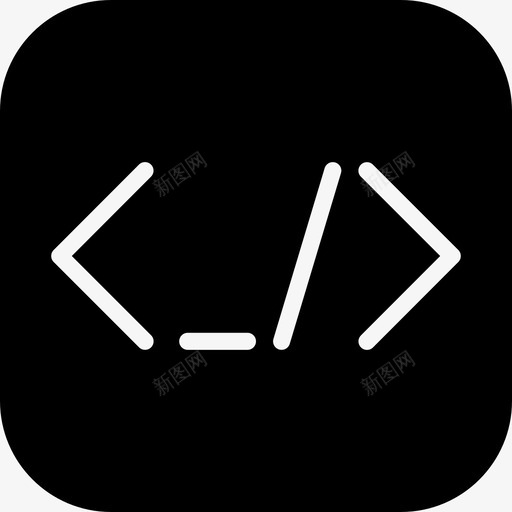 编码支架开发编程图标svg_新图网 https://ixintu.com smashiconsdevelopment2solid 开发 编码支架 编程