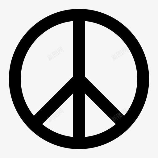 和平和谐没有战争图标svg_新图网 https://ixintu.com 和平 和平的标志 和平的象征 和谐 团结 没有战争