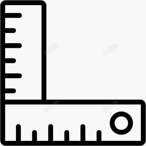 尺子形图标svg_新图网 https://ixintu.com 图形 尺子 工具 施工 测量 设计