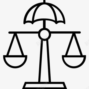 天平秤法院司法天平图标图标