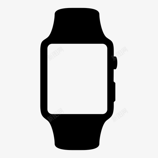 智能手表苹果物联网图标svg_新图网 https://ixintu.com 可穿戴 智能手表 物联网 苹果