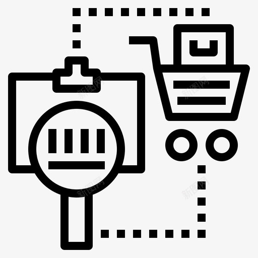 跟踪订单支票交货图标svg_新图网 https://ixintu.com 交货 在线购物 支票 状态 跟踪 跟踪订单
