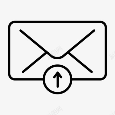 电子邮件上传电子邮件信件图标图标
