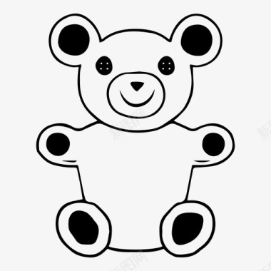 玩具熊孩子图标图标