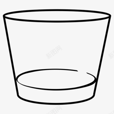 威士忌杯盘子洗碗机图标图标