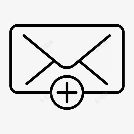 电子邮件添加添加发布图标svg_新图网 https://ixintu.com 发布 添加 电子邮件添加