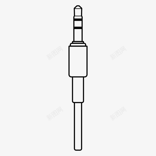 插孔35音频电缆图标svg_新图网 https://ixintu.com 插孔35 电缆 电缆插头 音乐 音频