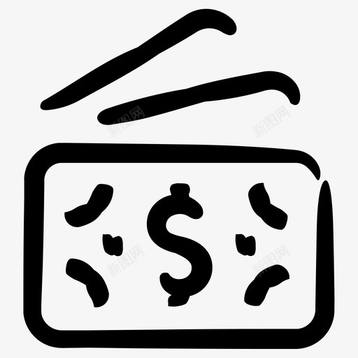 货币现金货币支付图标svg_新图网 https://ixintu.com 便利业务第6卷 现金 纸币 货币 货币支付