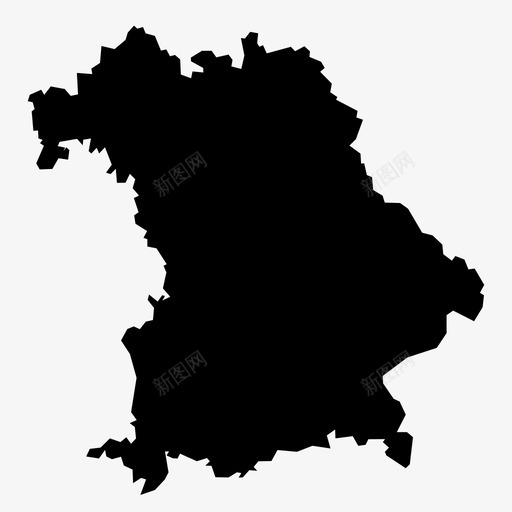 巴伐利亚德国地图图标svg_新图网 https://ixintu.com 地图 州 巴伐利亚 德国 慕尼黑