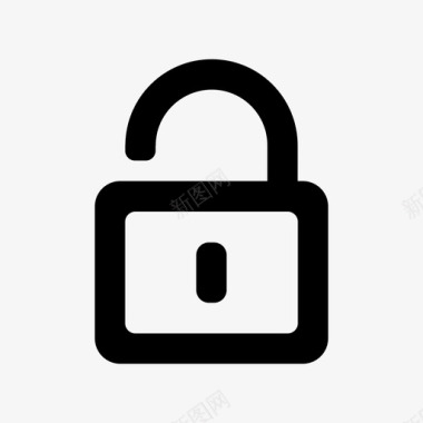 解锁锁打开隐私图标图标
