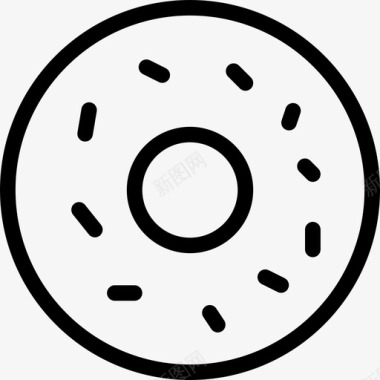 甜甜圈甜点糕点图标图标