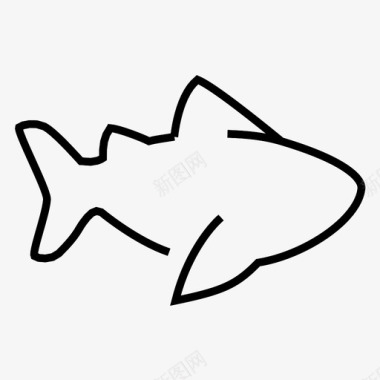 鱼动物鱼食图标图标