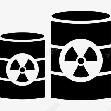 辐射桶核能图标图标