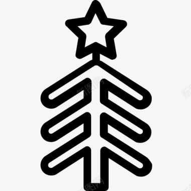 圣诞树冷杉树松树图标图标