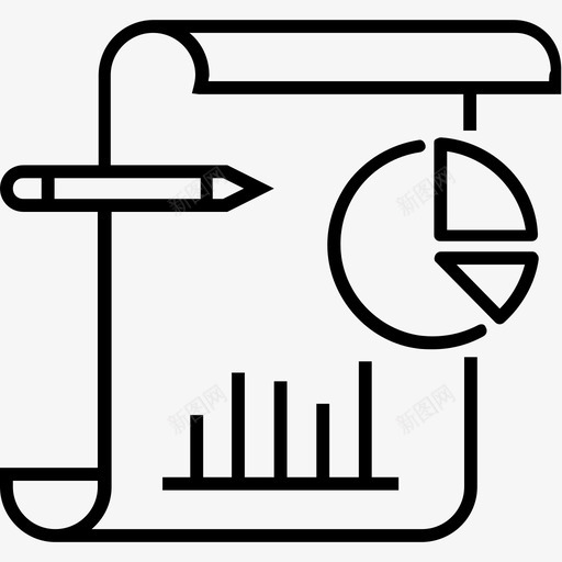 图形报告图表报告财务图标svg_新图网 https://ixintu.com 600个财务平面线图标 图形报告 图表报告 财务 铅笔 饼图