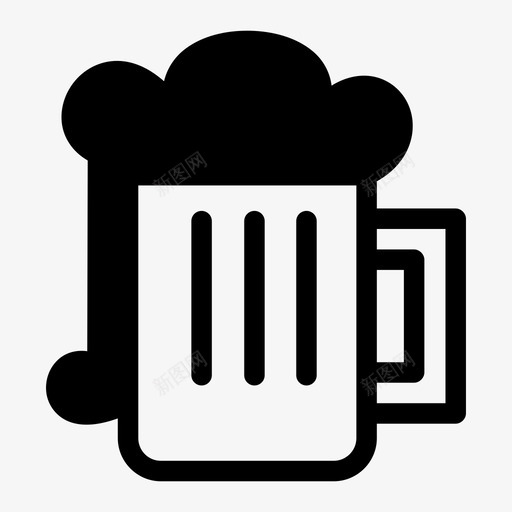 啤酒酒精啤酒杯图标svg_新图网 https://ixintu.com 啤酒 啤酒杯 酒精 饮料