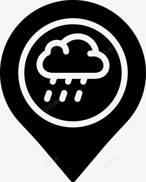 下雨天气预报史玛克逊天气2固体图标svg_新图网 https://ixintu.com 下雨 史玛克逊天气2固体 天气预报