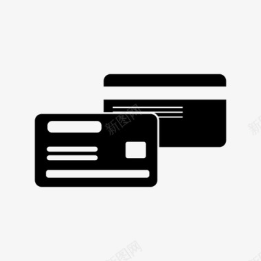 信用卡借记卡visa卡图标图标