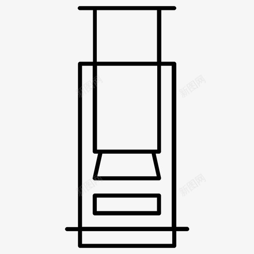 压榨机咖啡过滤图标svg_新图网 https://ixintu.com 压榨机 咖啡 咖啡风格 过滤