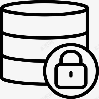 锁数据库编码开发图标图标