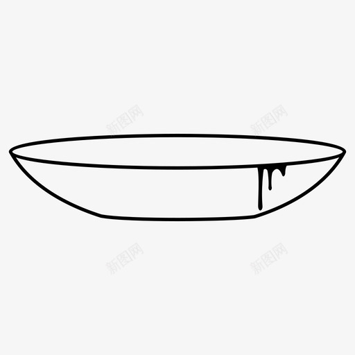 盘子脏的洗碗图标svg_新图网 https://ixintu.com 洗碗 盘子 脏的