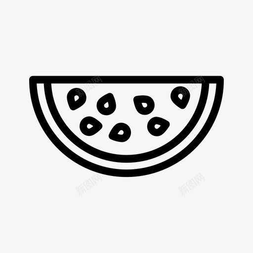甜瓜食物水果图标svg_新图网 https://ixintu.com 夏天 水 水果 甜瓜 食物 食物厨房