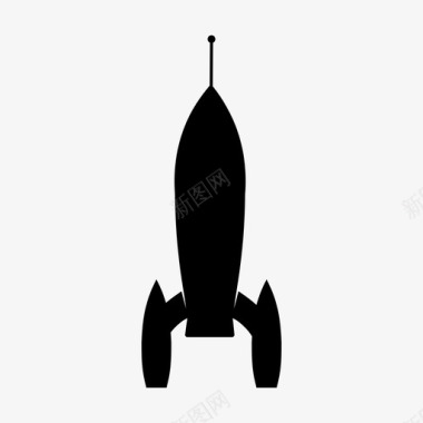 火箭导弹宇宙飞船图标图标