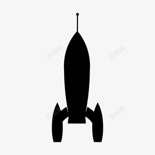 火箭导弹宇宙飞船图标svg_新图网 https://ixintu.com 宇宙飞船 导弹 火箭
