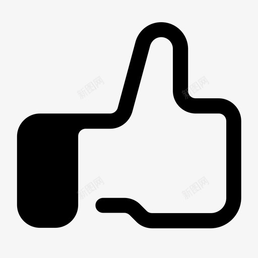 竖起大拇指脸书手图标svg_新图网 https://ixintu.com 就像 手 竖起大拇指 脸书