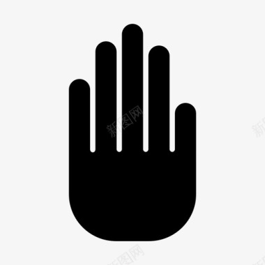 手手指五个图标图标