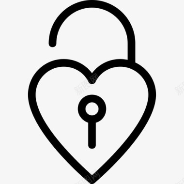 心锁挂锁隐私图标图标