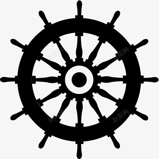 舵船方向盘图标svg_新图网 https://ixintu.com 方向盘 海 舵 船