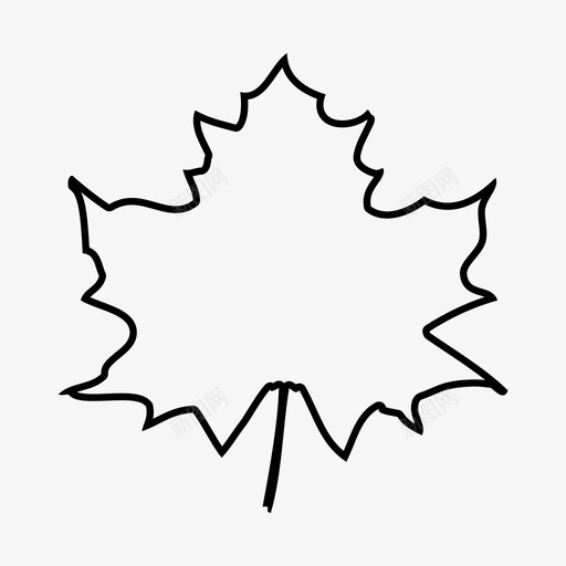 枫树秋天加拿大图标svg_新图网 https://ixintu.com 加拿大 叶 枫树 秋天 自然
