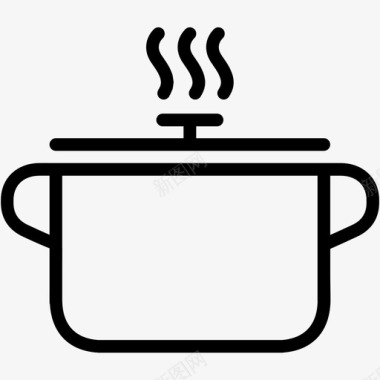 锅烹饪菜肴图标图标