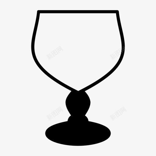 玻璃杯饮料玻璃器皿图标svg_新图网 https://ixintu.com 派对 玻璃器皿 玻璃杯 酒杯 饮料