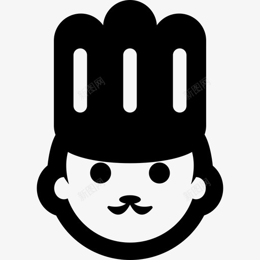 做饭的脸人人的象形图图标svg_新图网 https://ixintu.com 人 人的象形图 做饭的脸