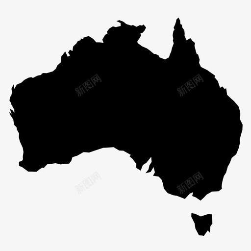 澳大利亚大陆国家图标svg_新图网 https://ixintu.com 世界各国 国家 地图 大陆 岛屿 澳大利亚