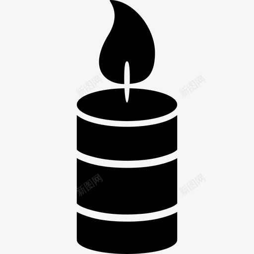 感恩节蜡烛标志图标svg_新图网 https://ixintu.com 感恩节蜡烛 标志