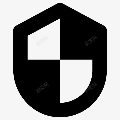 盾牌保护简单的图标svg_新图网 https://ixintu.com 保护 盾牌 简单的图标