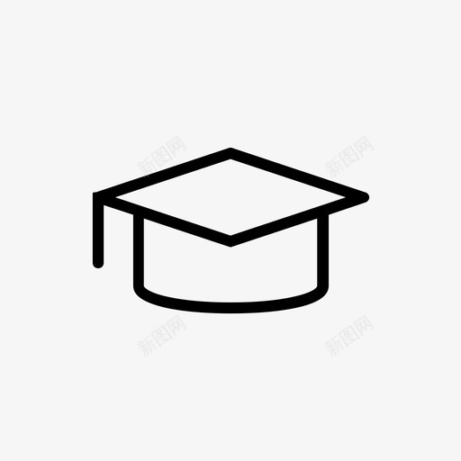 mortarboard教育图标svg_新图网 https://ixintu.com mortarboard 教育